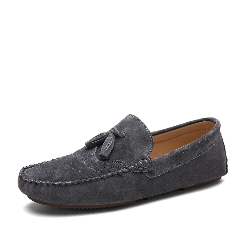 

Модные замшевые кожаные мужские туфли, повседневная обувь на плоской подошве, мужские мокасины, Роскошные Дизайнерские мужские туфли для в...