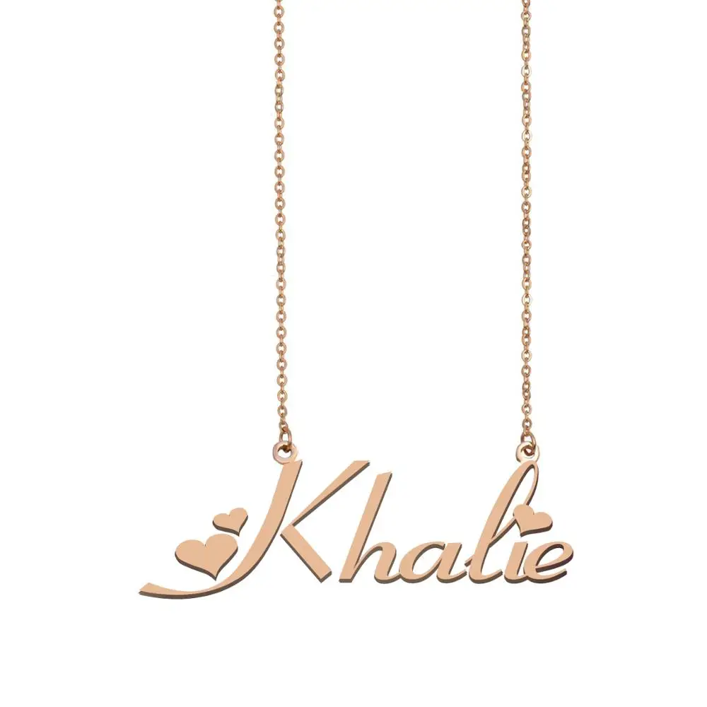

Ожерелье с именем Хали, ожерелье с именем на заказ для женщин, лучших друзей, на день рождения, свадьбу, Рождество, подарок дни матери