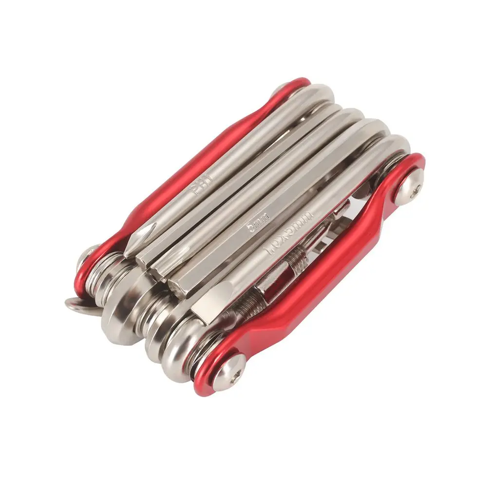 

Multifunction Tool Bike Repairing Tools Set with Wrench Screwdriver Chain Steel Bicycle Hand Tools