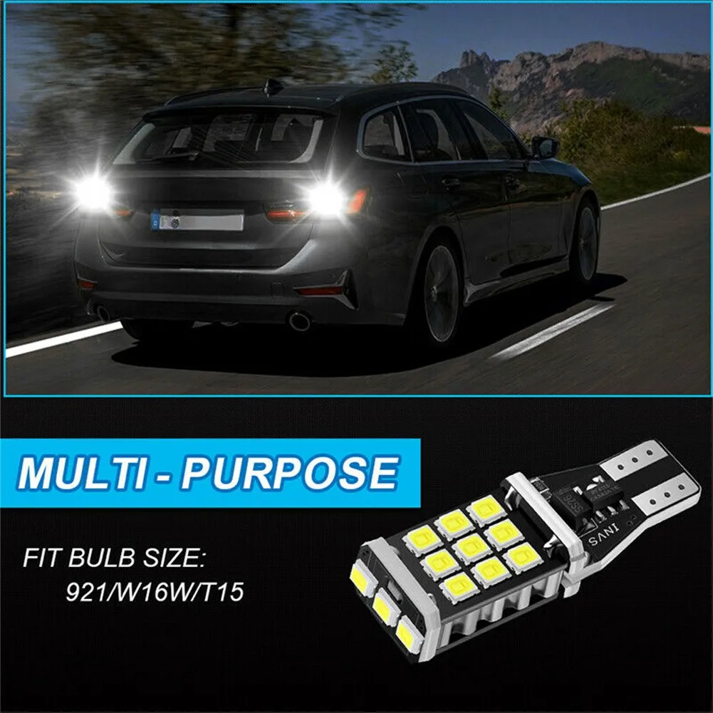 

4 шт., Автомобильные светодиодные лампы T15 W16W 3030 921 912 W16W