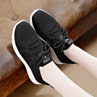 2021 women tennis shoes breathable mesh height increasing lace up female footwear outdoor women sneakers thick bottom platform