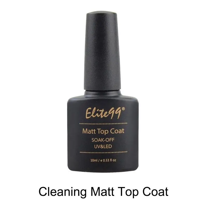 Matt Top Coat Elite99 гибридные Лаки УФ гель лак для ногтей праймер все для маникюра Полупостоянный замочить от 10 мл гель лак верхняя основа лак для ногтей - Цвет: Matt Top Coat