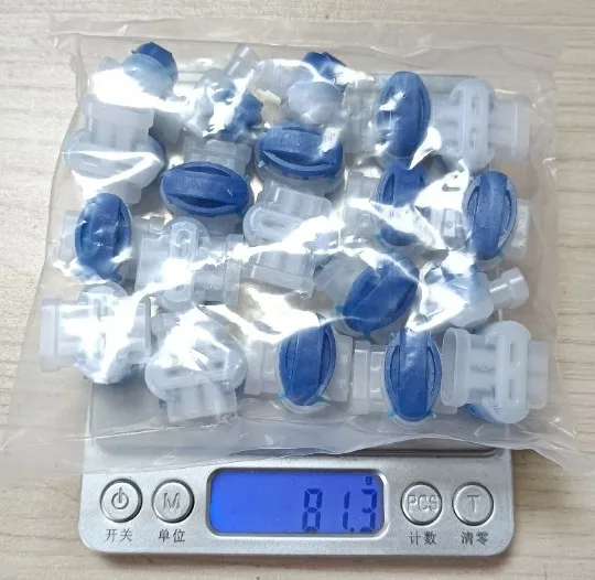

IN STOCK 314 connector Communication connector waterproof, dustproof and moistureproof blue 3-hole terminal with grease