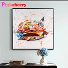 Алмазная 5d картина сделай сам, полноразмернаякруглая абстрактная картина с граффити, уличное искусство, вышивка крестиком, мозаика из страз, подарок