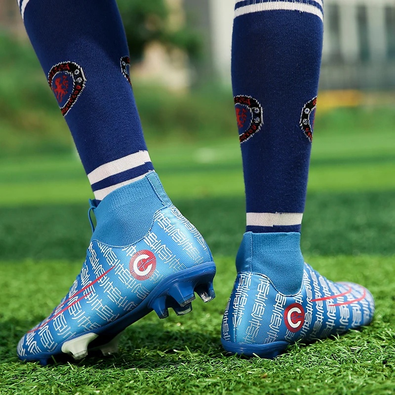 Мужские супертонкие бутсы 7 для подростков VII Elite FG синие Hero Superfly 360 Orange Cleat CR7