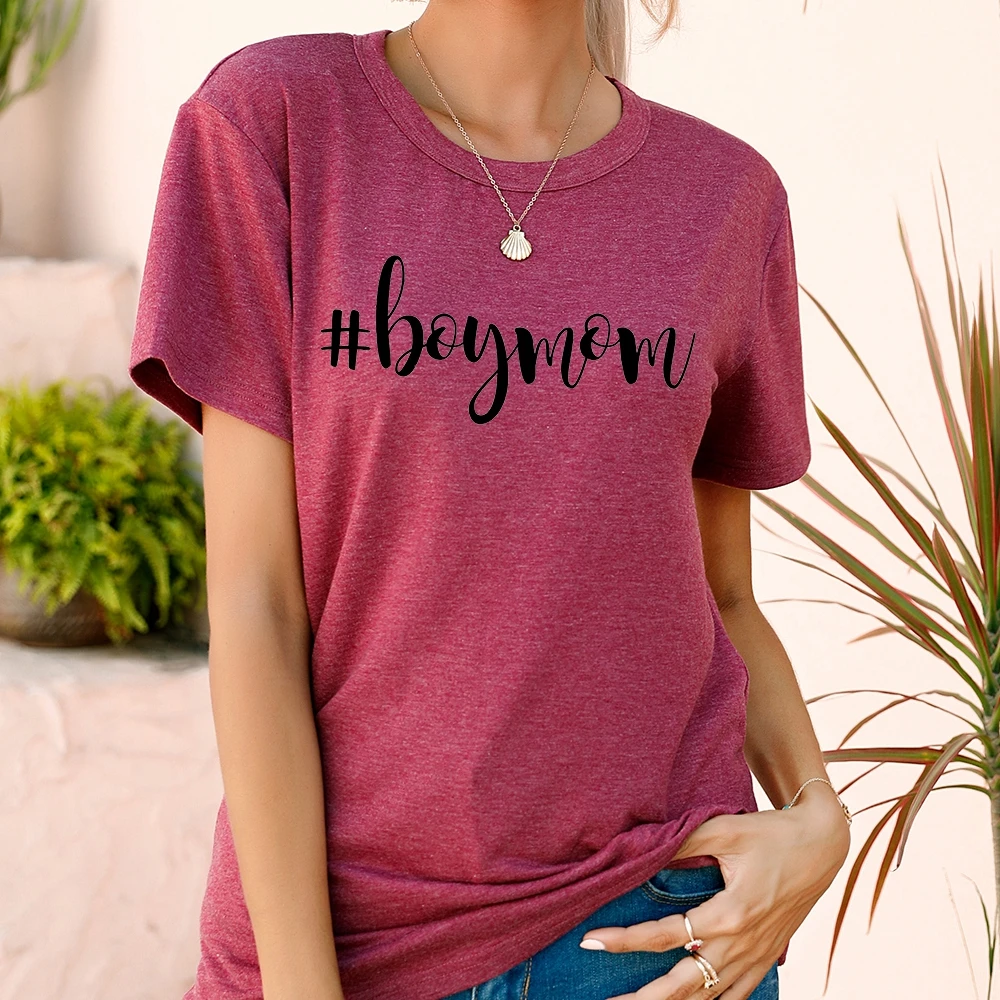 

Женская Удобная Оригинальная одежда, Женская футболка в европейском стиле, необычные летние топы с коротким рукавом для мальчиков и мам и н...