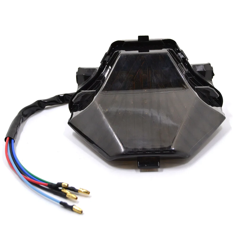 Встроенный светодиодный задний фонарь для мотоцикла тормозной сигнал поворота