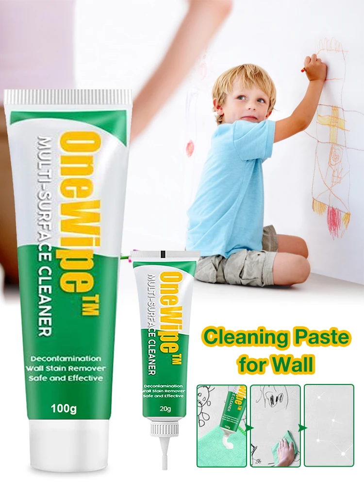 

Паста многоразовая Нетоксичная для удаления стен с белых стен, крем для удаления пятен, 20/100 г
