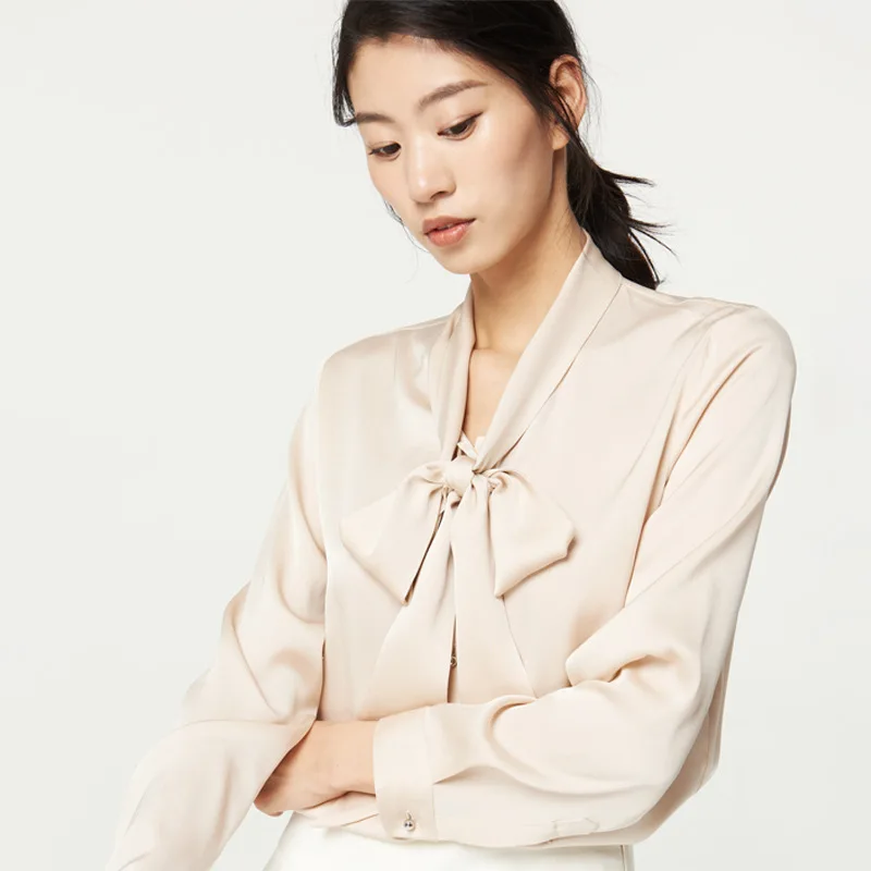Women's Shirt White Silk Top Female Korean Style Blouses Women Casual Long Sleeve Blouse Spring Autumn 2021 Ropa Mujer Pph3557