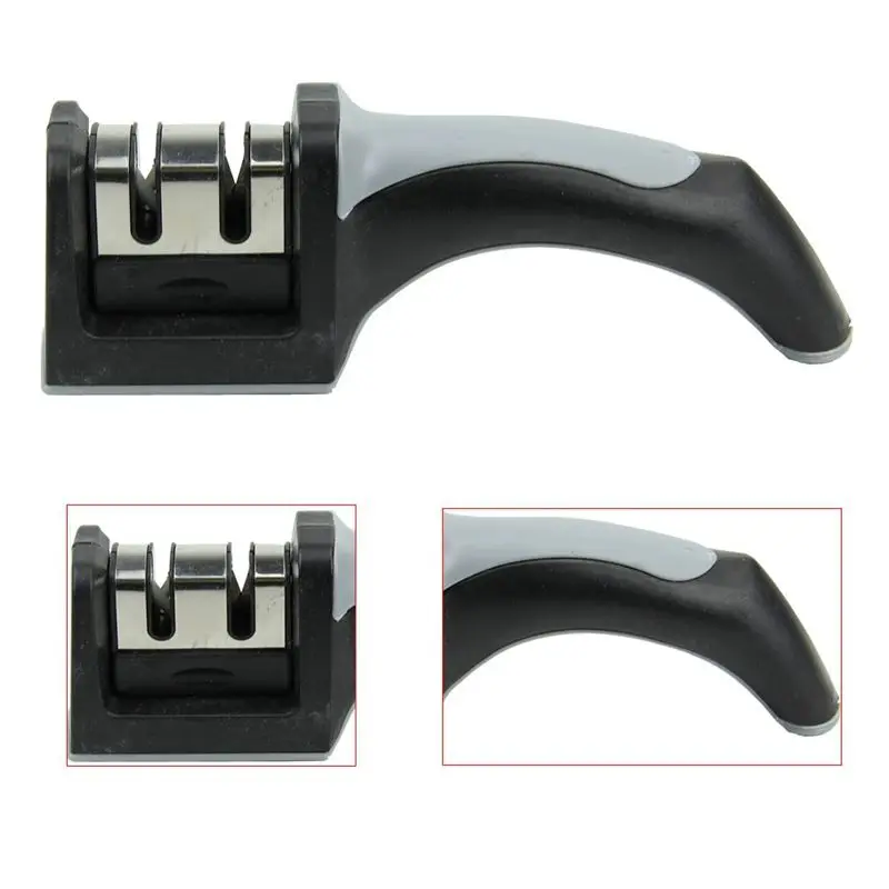 Лидер продаж бытовая точилка для ножей с ручкой 2 ступени твердосплавная