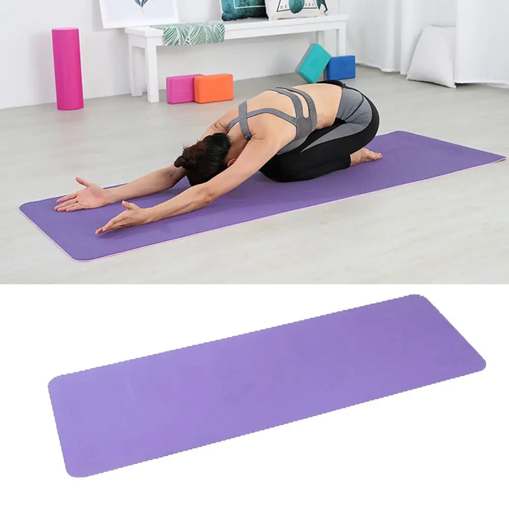 

Durable Yoga Mats Smooth Surfacec Not Easy Damage Double-sided Home Gym Sports Fitness Body Building Yoga Cushions Pilates Mat