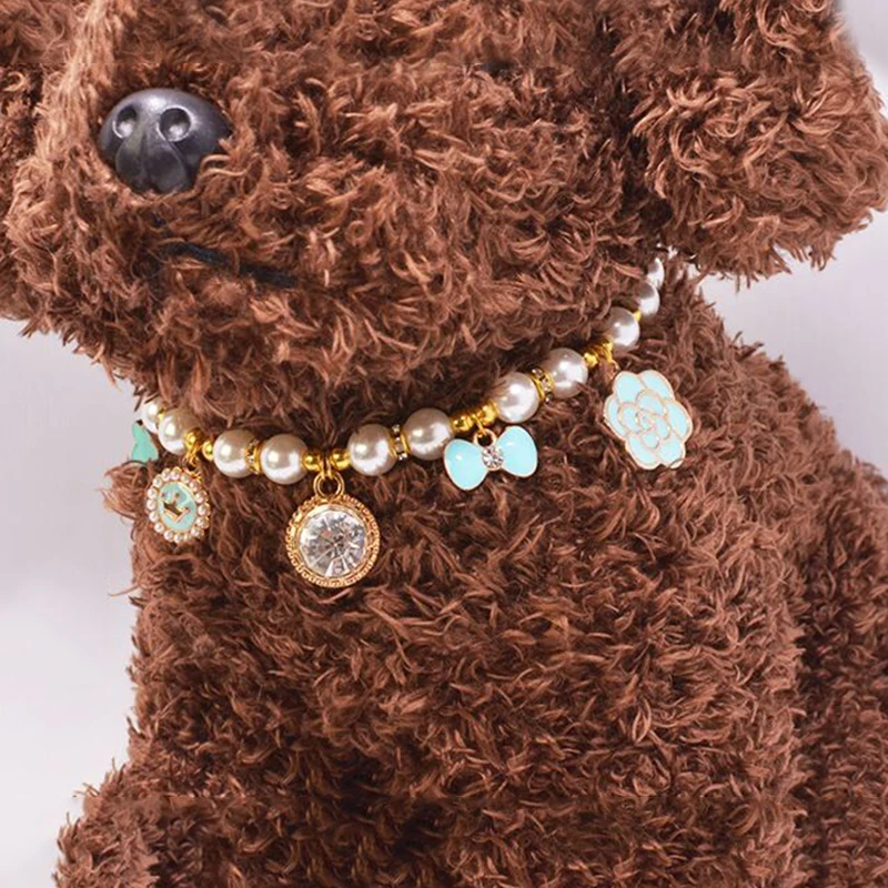 Модное хрустальное ожерелье Стразы для щенка собаки ошейник питомца кошки