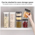 1 шт. Высокое качество ящик для хранения Чехол Еда комплект вакуумной крышкой Органайзер Кухня кладовая бутылки для специй бобовых спагетти риса крупы