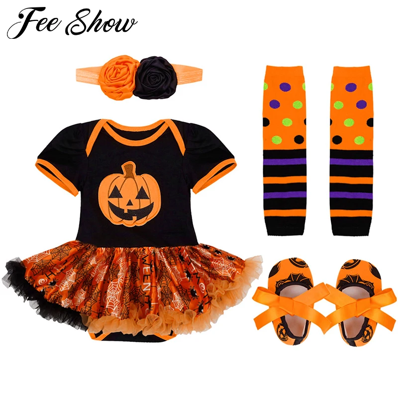 Костюм на Хэллоуин для новорожденных маленьких девочек балетная пачка с