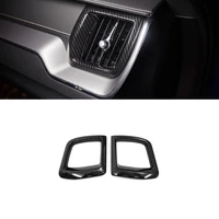 for volvo xc60 2018 2019 car left and right air outlet vent decoration cover trim abs carbon fibre interior styling accessories