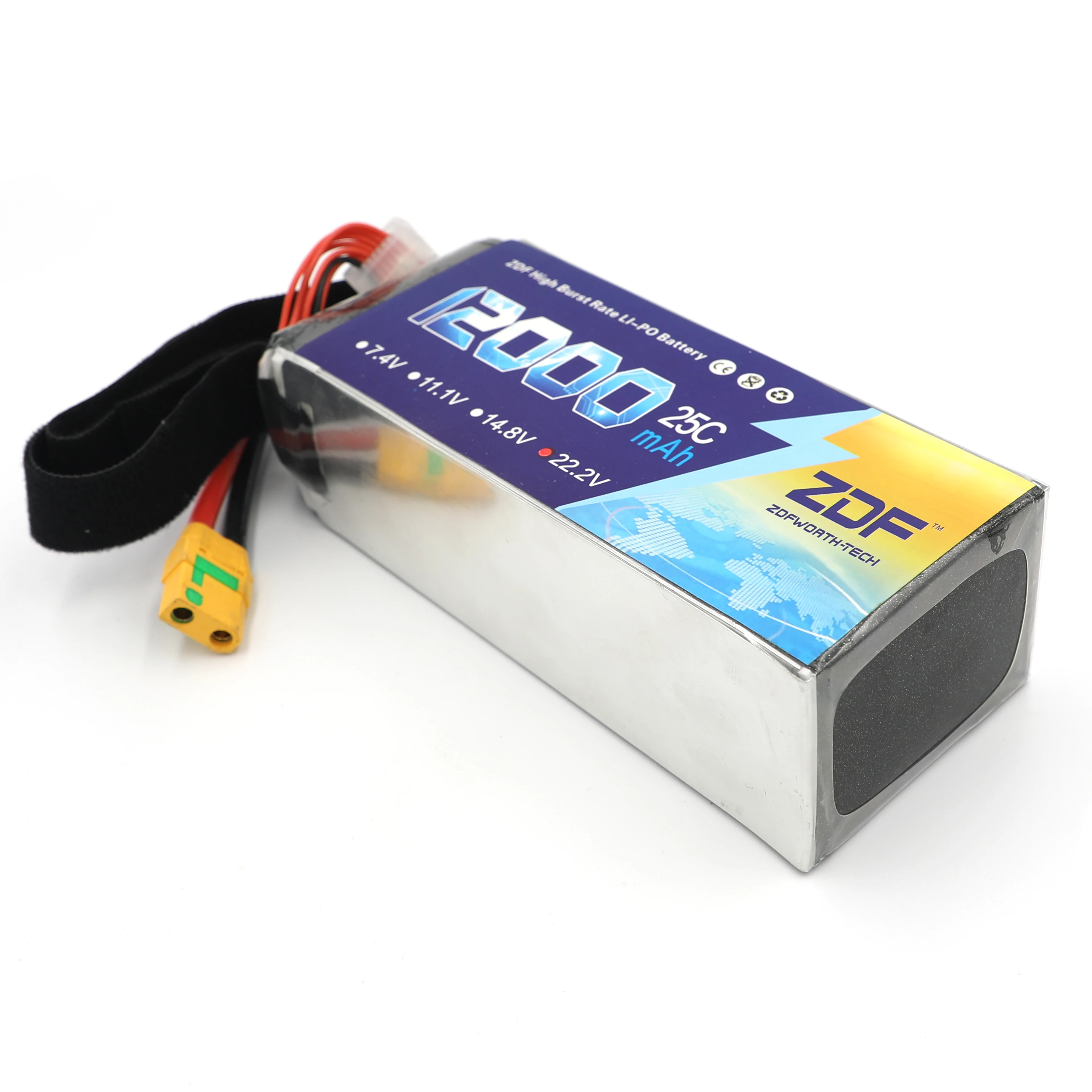 ZDF 2pcs RC летательный аппарат LiPo батарея 22,2 V 12000mAh 25C 6S для радиоуправляемый самолет, Квадрокоптер автомобиль Лодка вертолет 6S RC батареи LiPo