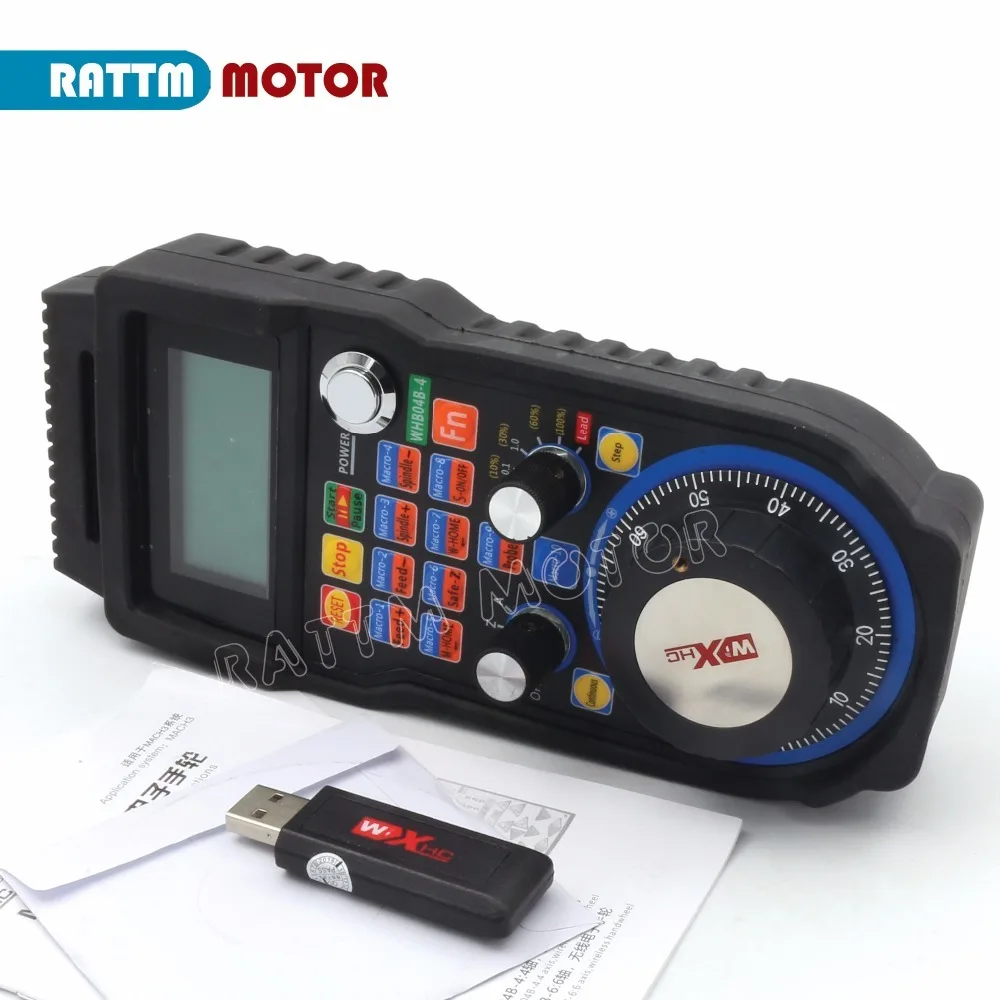 RU ship 4-осевой беспроводной USB MPG подвесной маховик 3 Для CNC Mac.Mach контроллер для