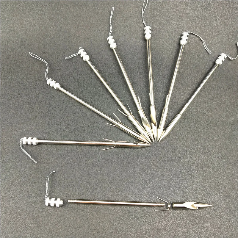 

5pcs of stainless steel slingshot swordfish bow slingshot arrow shooting slingshot darts hunting shooting fish