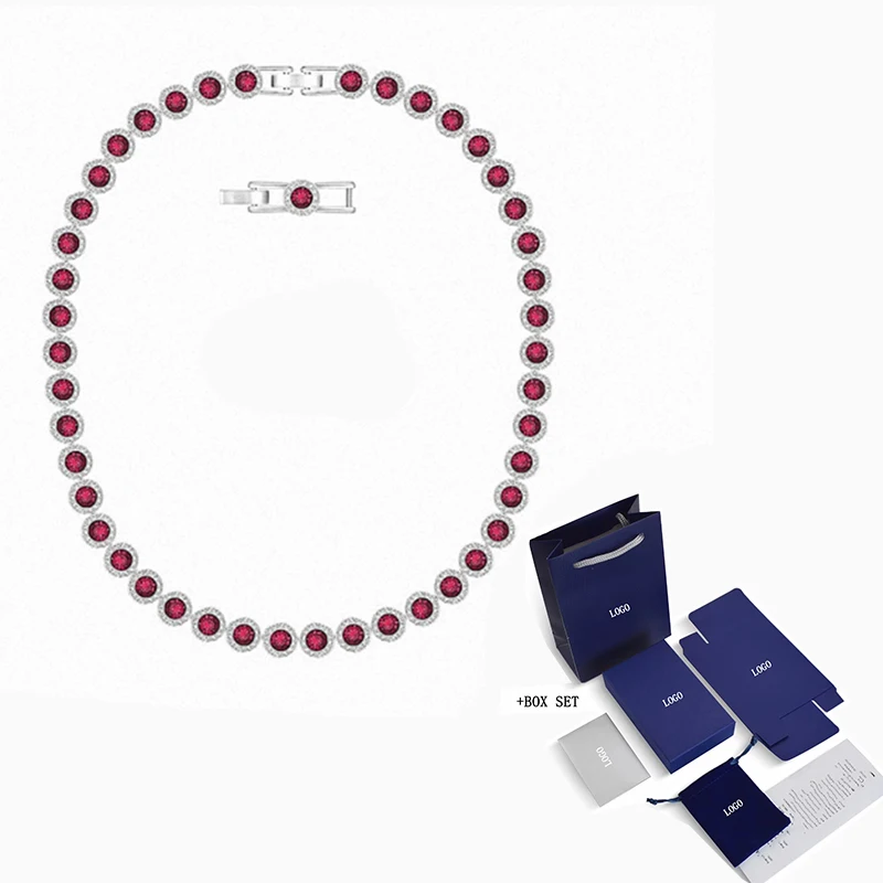 Fashion Jewelry SWA New ANGELIC NECKLACE Charming And Elegant Color Round Decoration Girlfriend Romantic Luxury Gift | Украшения и
