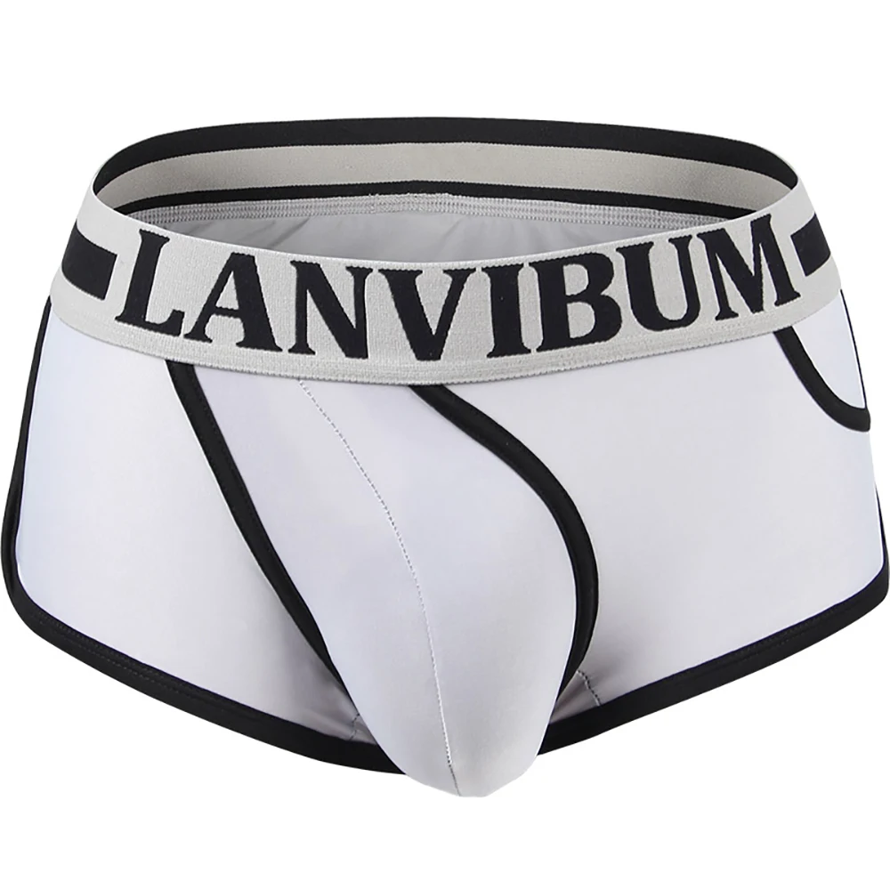 Мягкое дышащее Мужское нижнее белье боксеры подарки для мужчин одноцветные