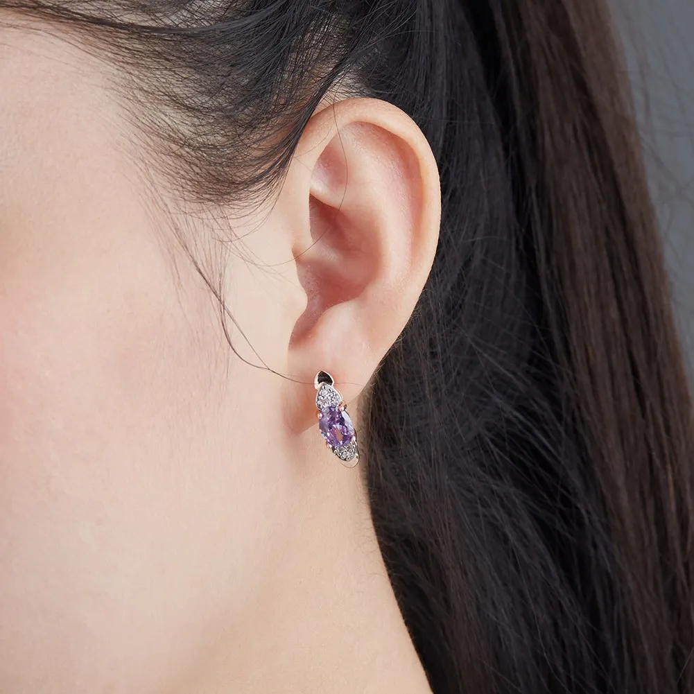 Новое поступление серьги-клипсы цвета розового золота для женщин заводская цена