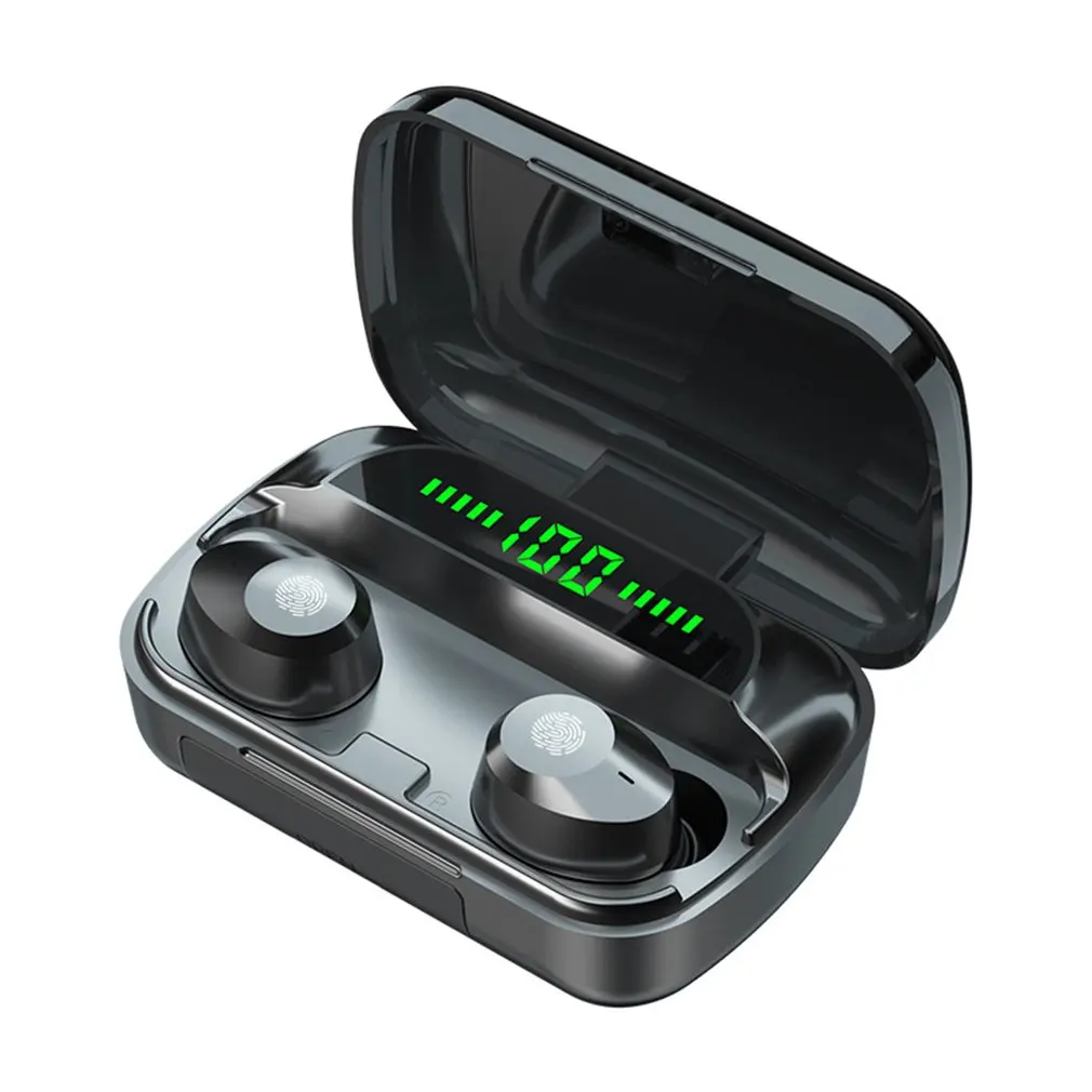 

Wireless Earphone M5 Touch Wireless Earphone Call Noise Canceling Earbuds Sport Earphone With Charging Compartment