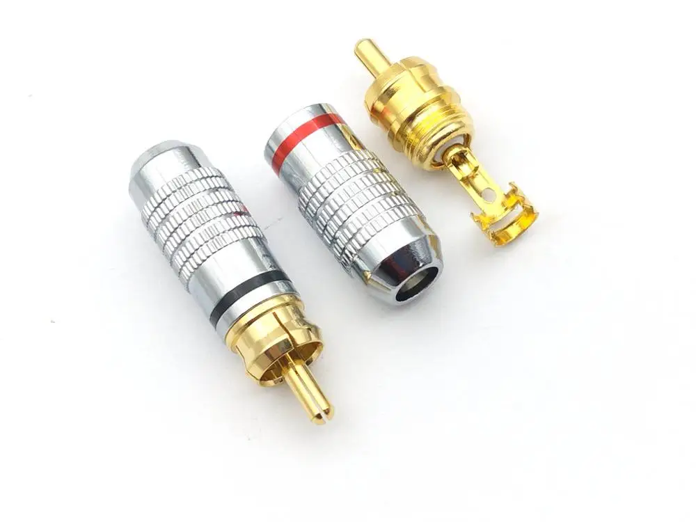 Медные Аудиоразъемы RCA для пайки|connector female|connector 10connector plug |