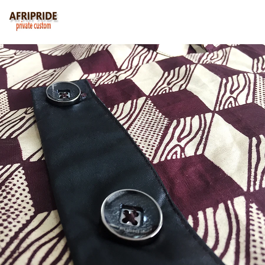 Африканская одежда 2018 осеннее Мужское пальто AFRIPRIDE с длинным рукавом однобортное