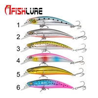 hl03 manufacturer small sinking hard minnow 70mm 8 9g plastic minnow fishing lures with clip for bass fishing