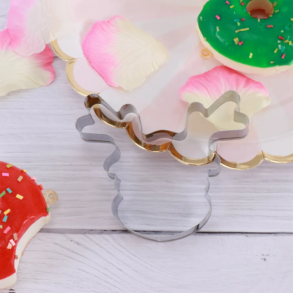 Формочка для печенья из нержавеющей стали форма Рождественская головы оленя