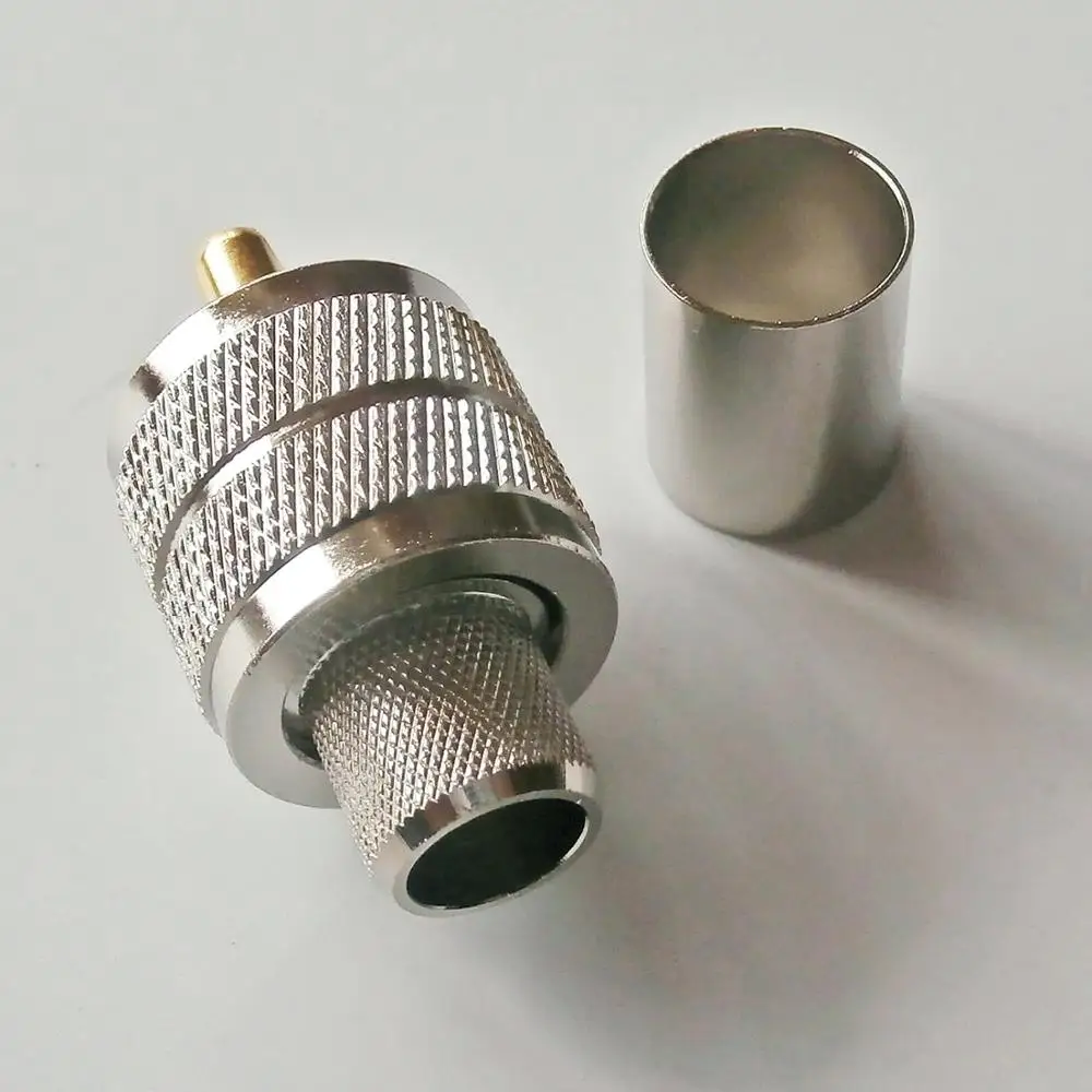 Разъем PL259 PL 259 SO239 SO 239 UHF мужской обжим для кабеля LMR400 RG8 RG213 RG214 RG165 7D FB RF
