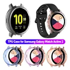 Прозрачный чехол для часов из ТПУ, бампер, защитный чехол для умных часов, рамка для Samsung Galaxy Watch Active 2, 40 мм, 44 мм