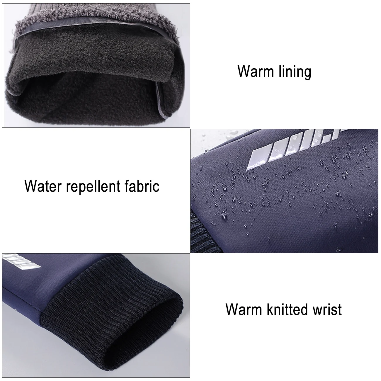

Winter Cycling Gloves With Wrist Support Touch Screen Bicycle Gloves Outdoor Sports Anti-slip Windproof Bike Full Finger Gloves