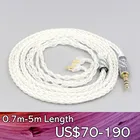 8-жильный кабель для наушников LN007680 2,5 мм 4,4 мм 99% чистого серебра пробы для HiFiMan RE2000 Topology с динамическим диафрагмой