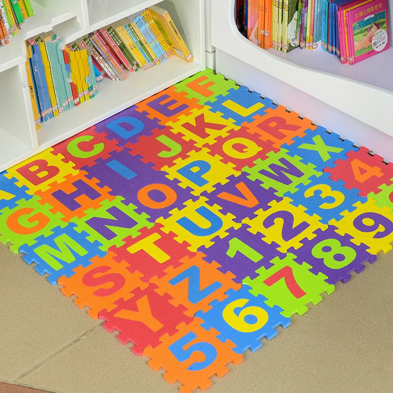 Baby Puzzle Mat Play Alphabet Kids Interlocking Exercise Tiles Rugs Floor Toys Carpet Soft Climbing Pad EVA Foam YJN | Игрушки и хобби