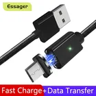 Магнитный кабель Essager Micro USB для быстрой зарядки телефонов Samsung, Xiaomi, Huawei, Android