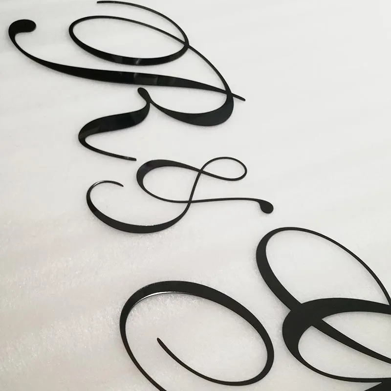 Пользовательский оригинальный знак имени деревянный акриловый свадебный фон