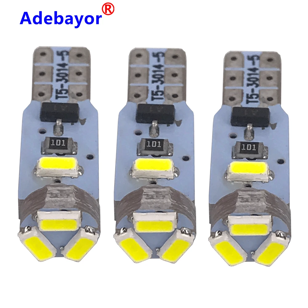 10 шт. автомобильные светодиодсветодиодный лампы T5 3014 5 Smd