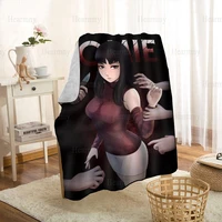 custom tomie anime blanket personalized blanket on for the sofabedcar portable 3d blanket for kid home textile fabric 0409