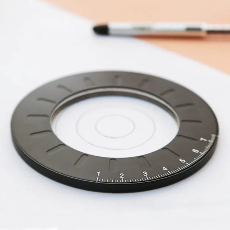 

Creative Round Flexible Circle Drawing Ruler Compass 304 Stainless Steel Multifunctional Adjustable Metal Design Measuring Tool