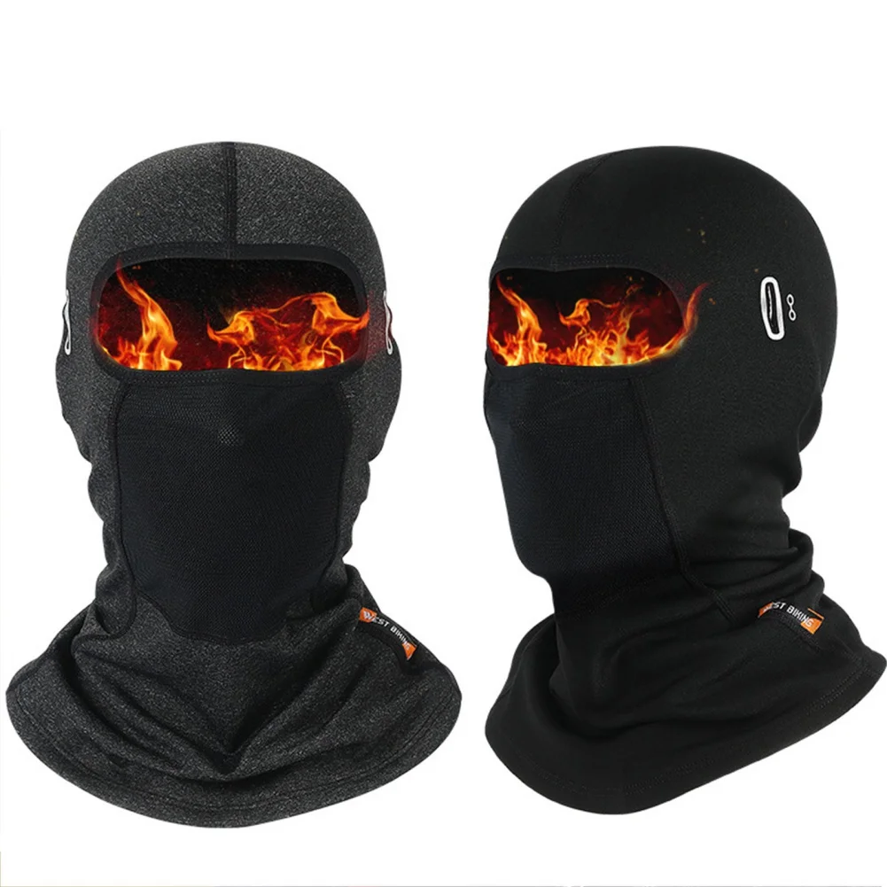 

Windproof Full Head Cycling Fleece Hat Thermal Headgear Face Cover for Skiing Hiking Camping Men Women Winter Warm Face Mask