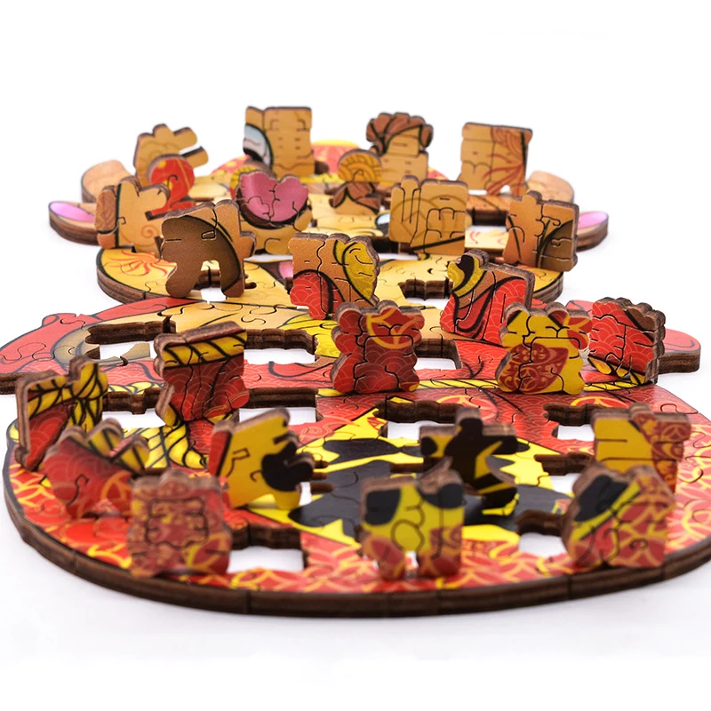 

Wooden Animal Puzzles Unique Beautiful Cow Animal Shape Wooden Jigsaw Puzzles