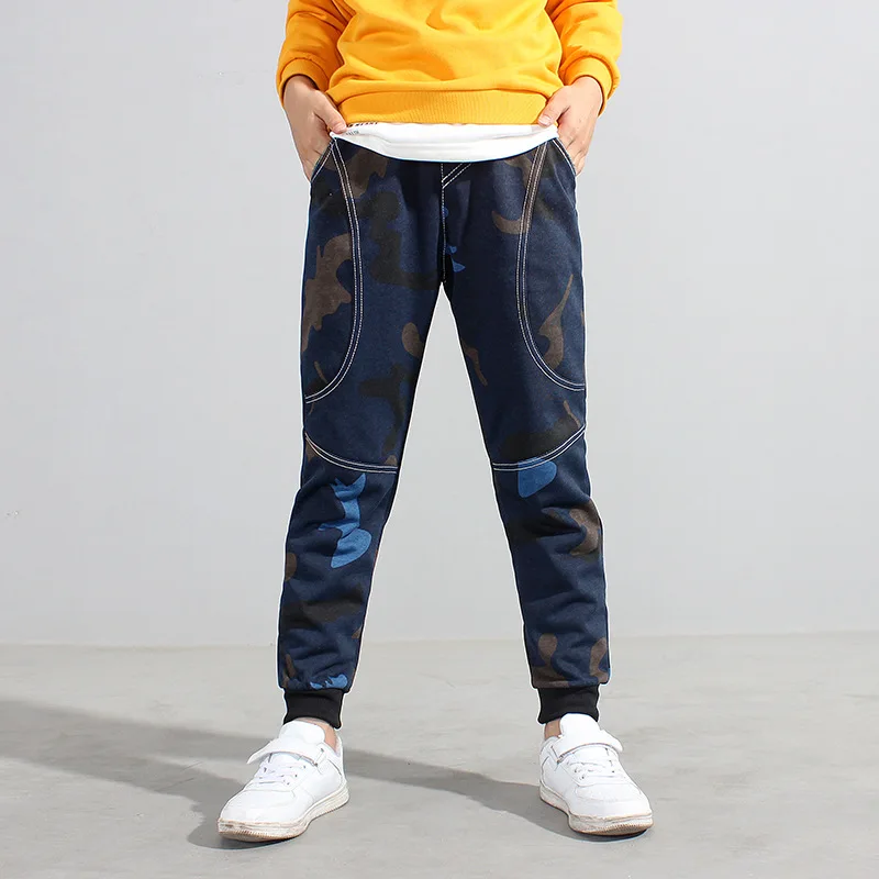 Детская одежда спортивные брюки модные новые длинные с камуфляжным принтом в