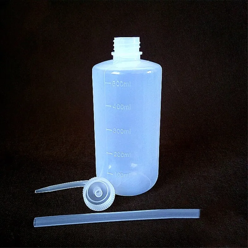 Пластиковая бутылка для мытья татуировок LDPE Laborotary измерительная 500 мл высокое