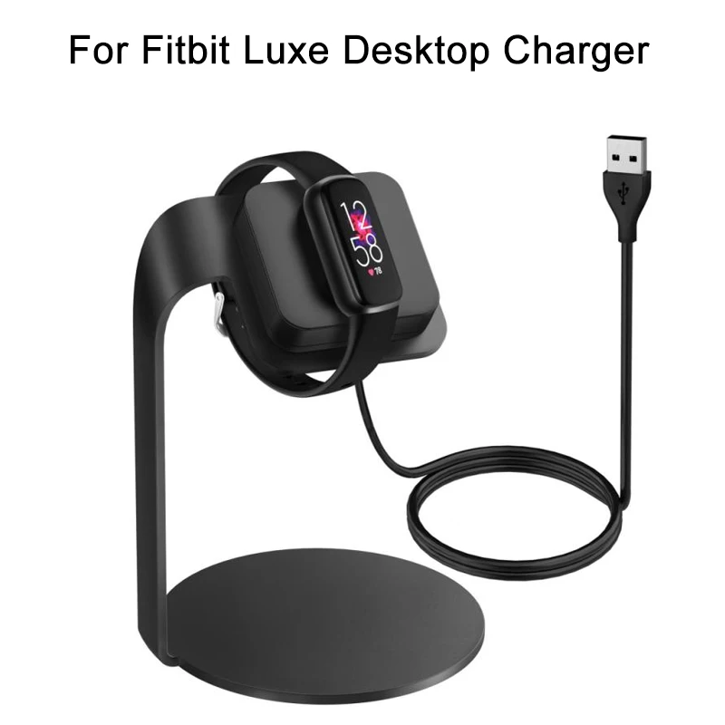 

For Fitbit Luxe Desktop Charger Stand USB Fast Charging Dock Station For Fitbit Luxe Smartwatch For Travelers And Business
