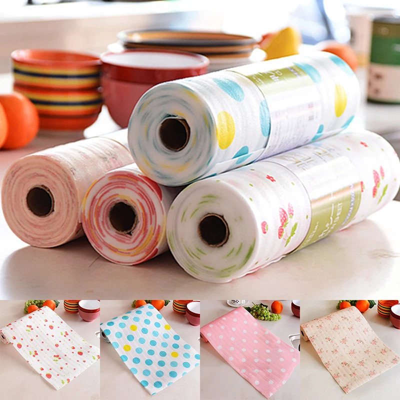 Kitchen Table Drawer Shelf Liner Contact Paper 5M No Slide DIY Wardrobe Cabinet Mats Pad  Waterproof Mat Pads