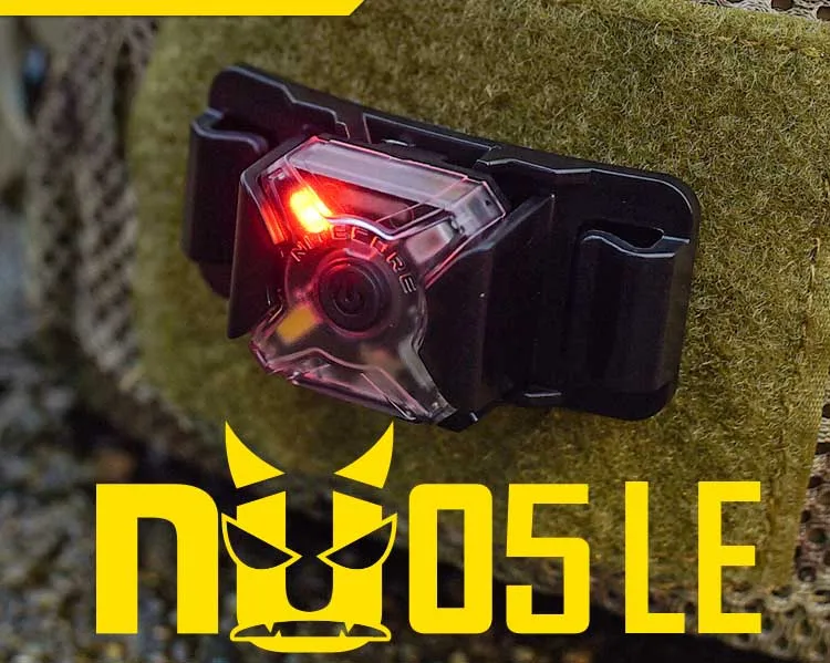 NITECORE NU05 LE мини сигнальная фара 4 * красный зеленый сине-белые LEDs USB Перезаряжаемые