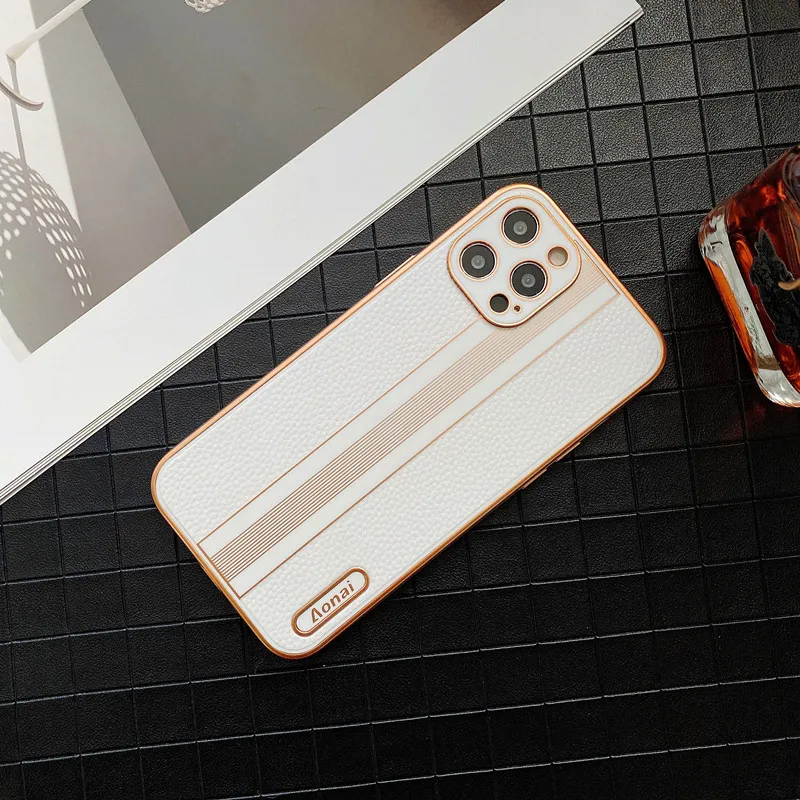 Bao Da Cao Cấp Dành Cho iPhone 11 12 Max Pro Mini Dành Cho iPhone X XS Max 7 8 Plus chống Sốc Mạ Điện Ốp Lưng Điện Thoại louis vuitton iphone case