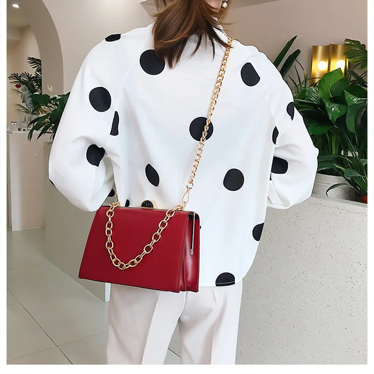 2019 Новый стерео простой Хип Колба сумка цепь Наплечная Сумка | Багаж и сумки