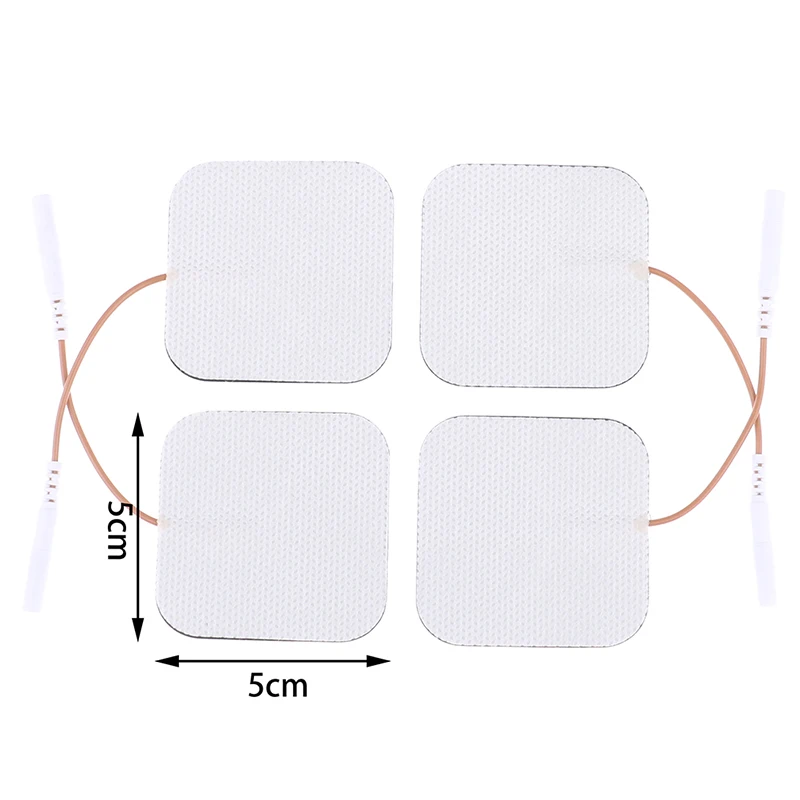 4 шт. электродными пластинами для Электрический Десятки Акупунктура Цифровая